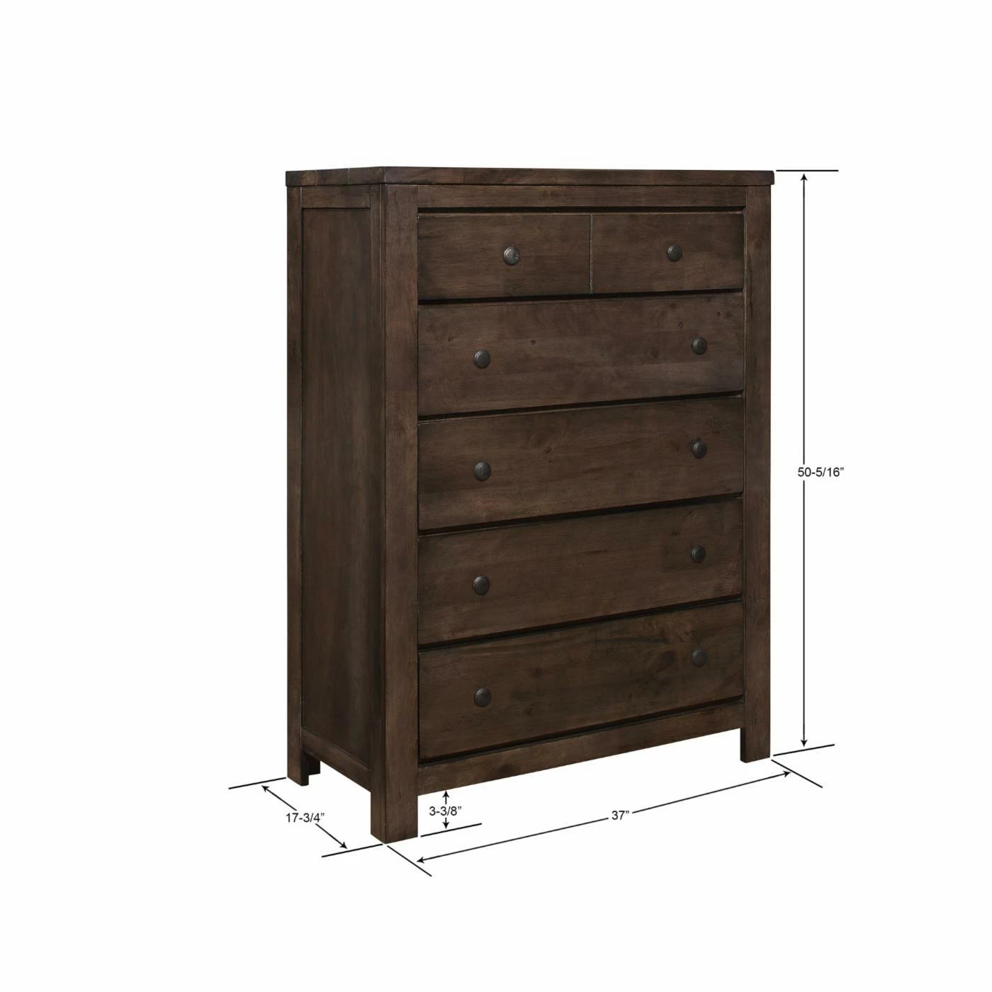 Best Pirce 𧨠Chests HN Home Augusta Transitional 6 Drawer Bedroom Chest π₯ - Image 4