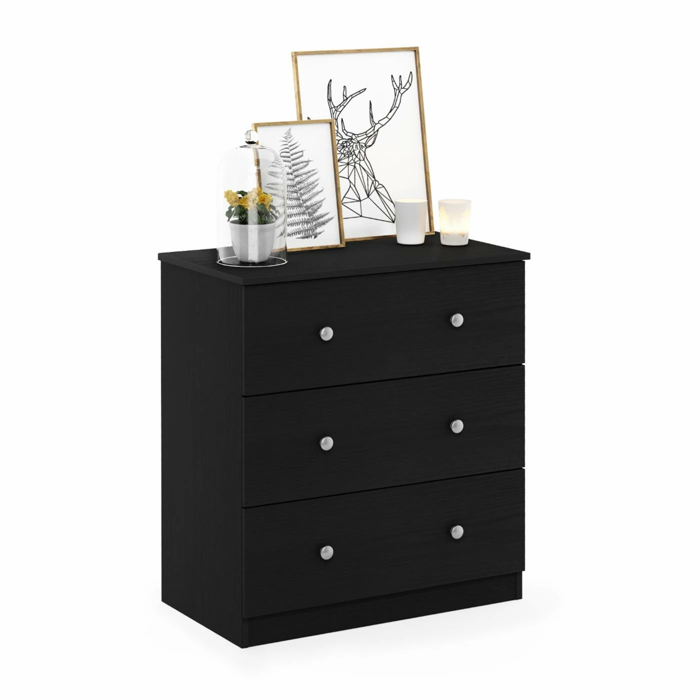 Wholesale ๐ Dressers Furinno Tidur Simple Design 3-Drawer ๐ Dresser, Americano ๐ฅ - Image 4