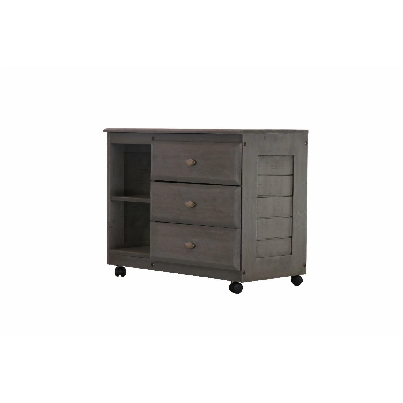 Best Pirce π₯ OS Home And Office Furniture Chests OS Home And Office Charcoal Gray Chest With Three Drawers β¨ - Image 4