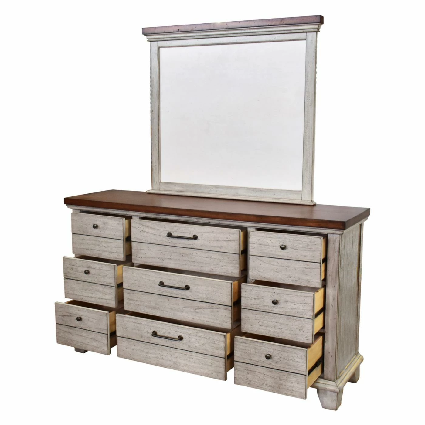 Promo ๐ Dresser Set Steve Silver Co. Bear Creek 9 Drawer ๐ Dresser With Optional Mirror ๐ - Image 4