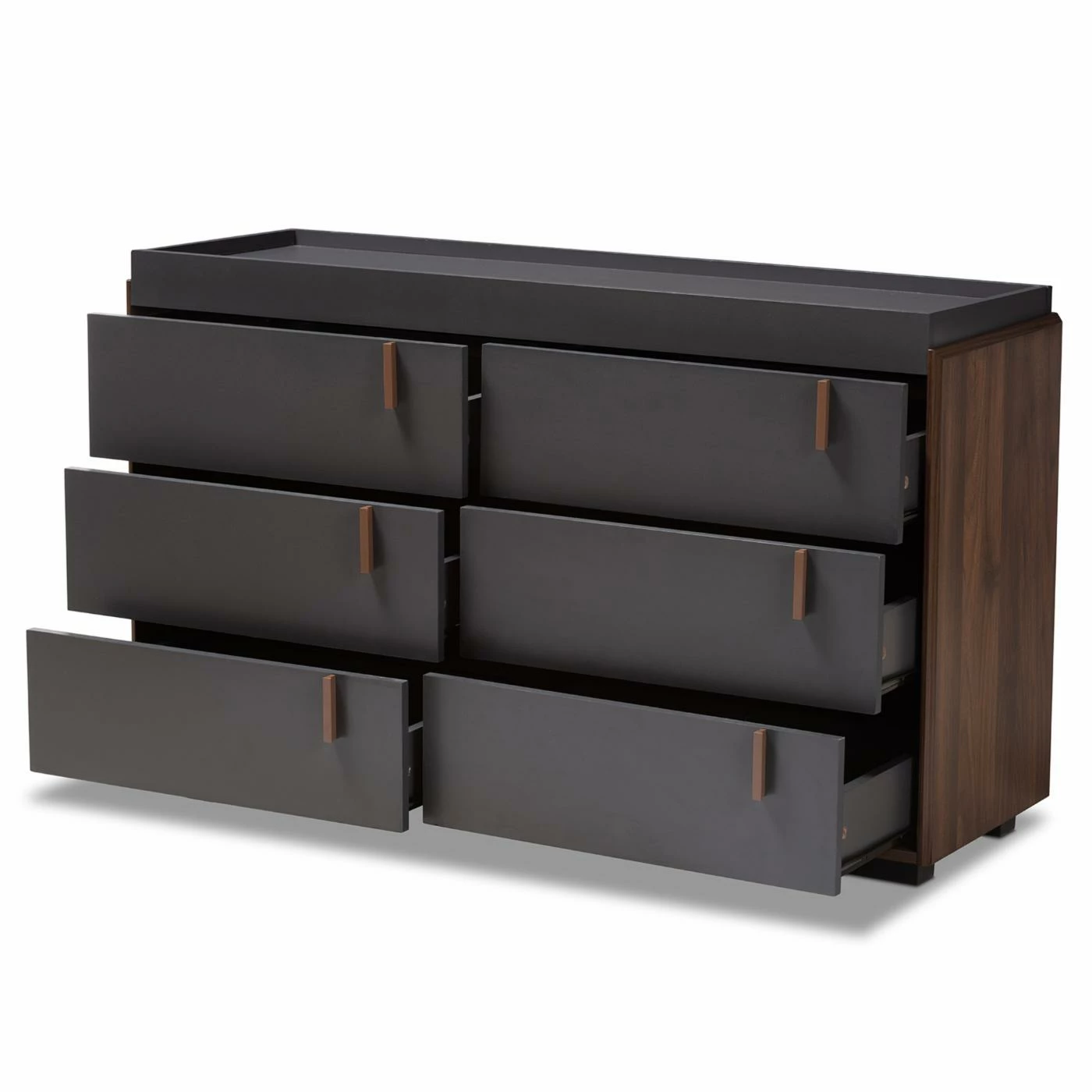 Best Pirce 💯 Dressers Baxton Studio Rikke 6 Drawer Modern 👗 Dresser 😍 - Image 4