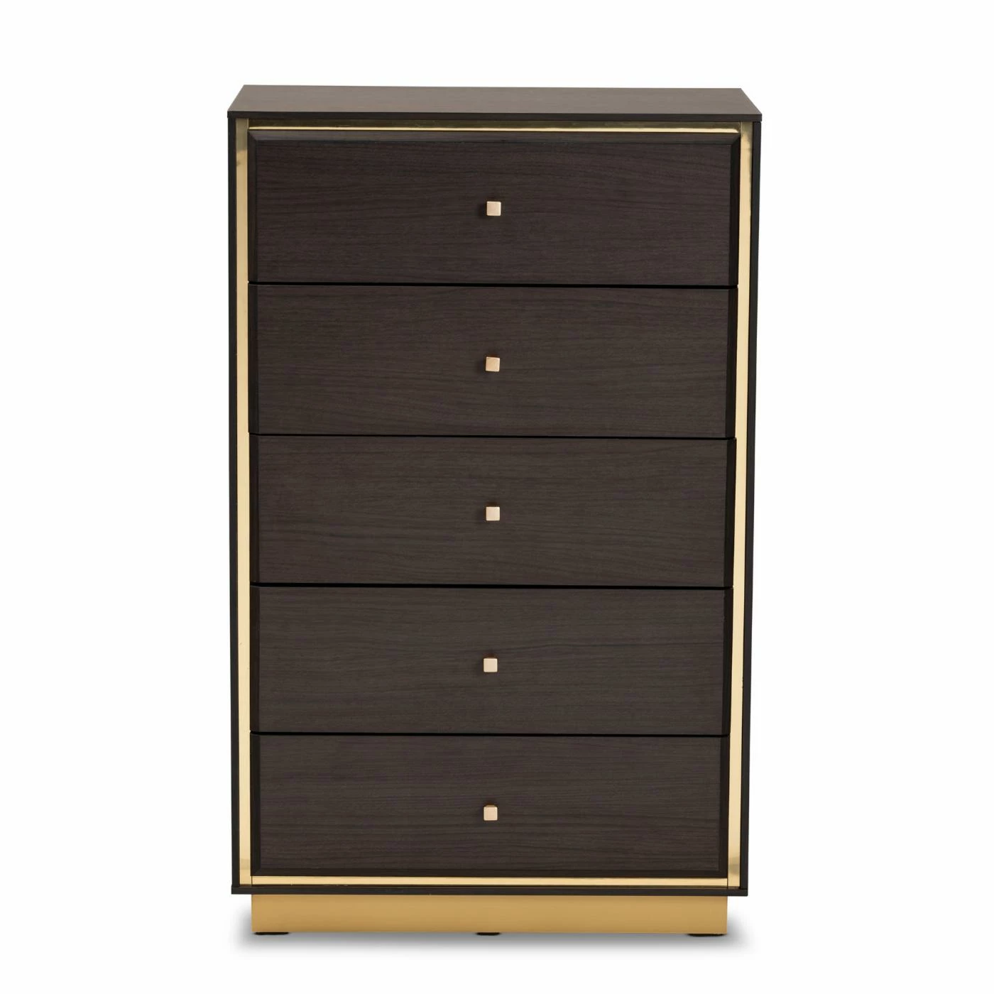 Deals β€οΈ Baxon Studio π Dressers Baxton Studio Cormac 5-Drawer Storage Chest β¨ - Image 4