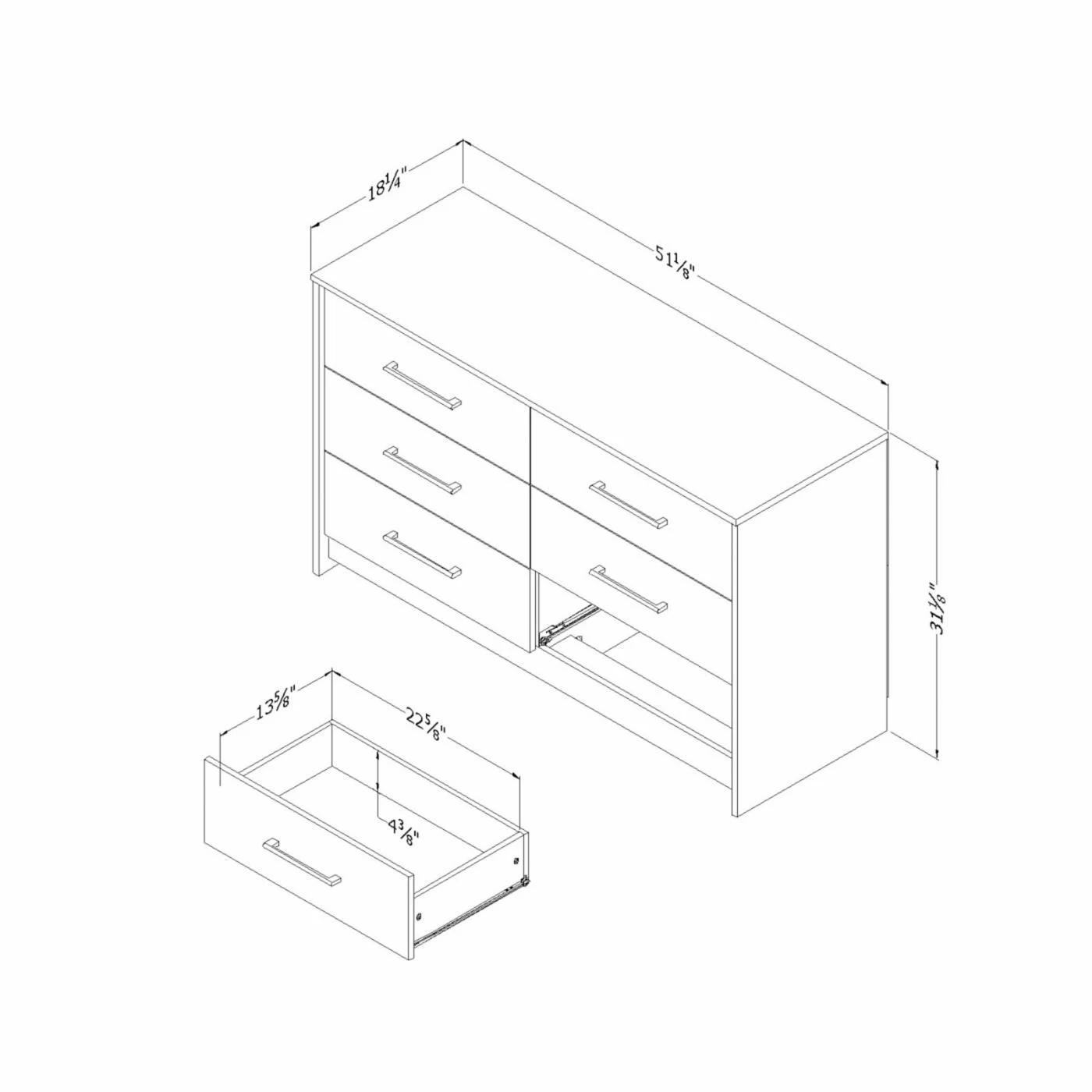 Brand new π Dressers South Shore Londen 6 Drawer Double π Dresser β¨ - Image 5