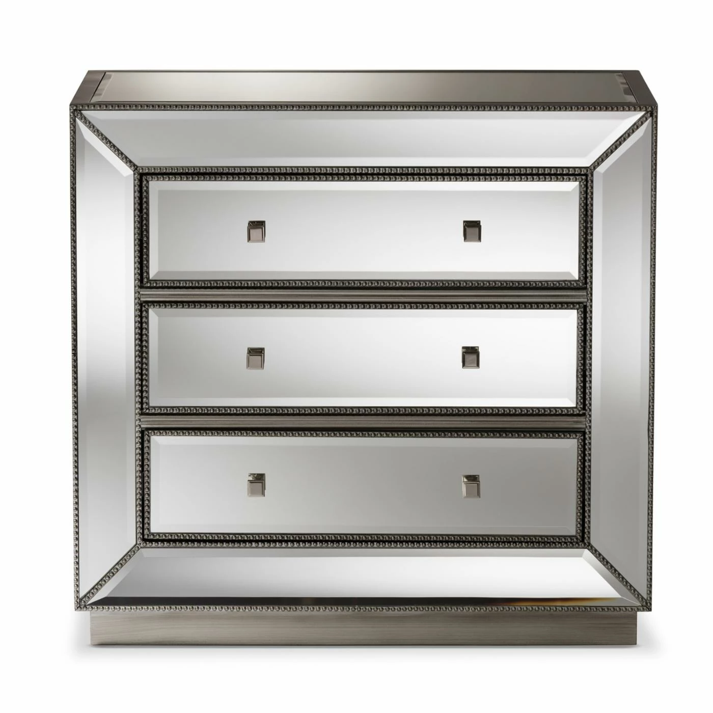 Coupon ⨠Chests Baxton Studio Edeline Mirrored 3-Drawer Chest 𧨠- Image 7