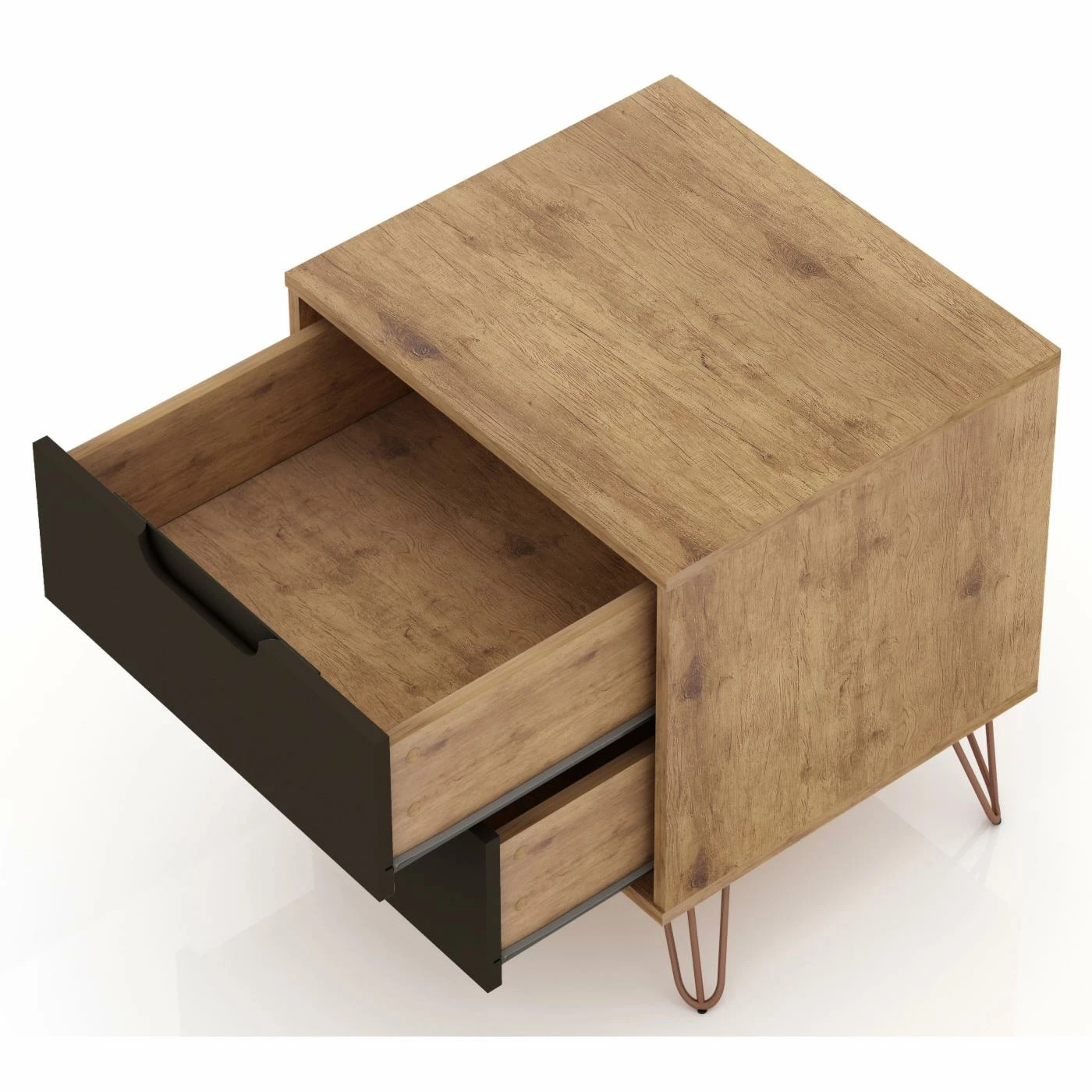 New 😀 Dresser Set Manhattan Comfort Rockefeller 3 Drawer 👗 Dresser And 2 Drawer Nightstand 🌟 - Image 8