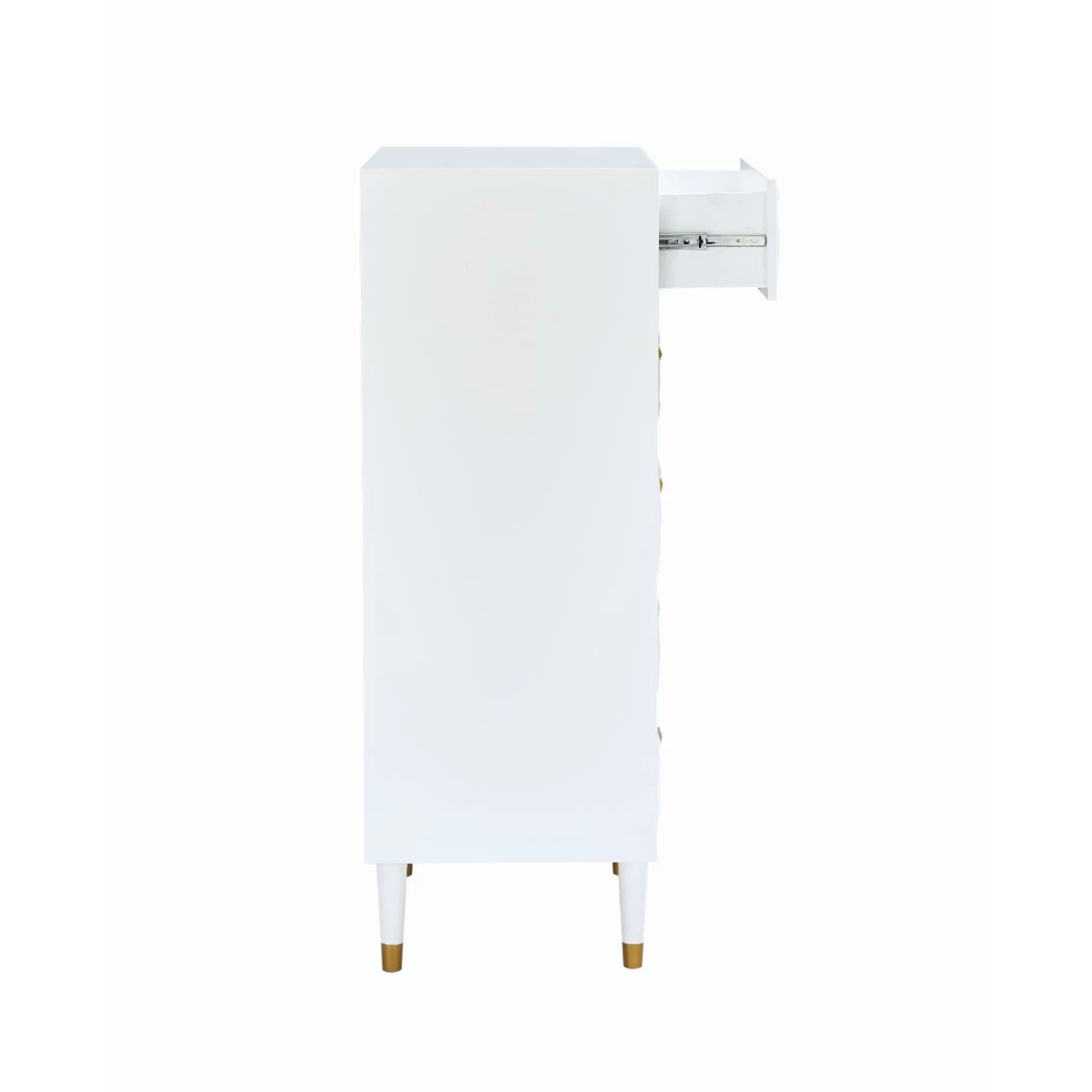 Best Sale ๐ Bedroom ๐ Dressers Linon Geo 5-Drawer ๐ Dresser - White โค๏ธ - Image 9