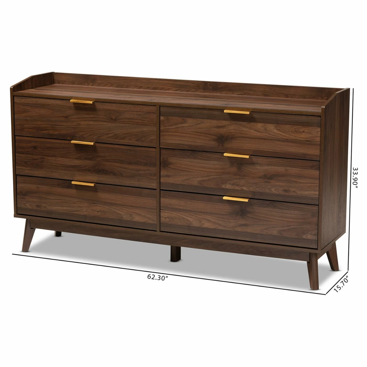 Promo ⭐ Dressers Baxton Studio Lena 6 Drawer Wood 👗 Dresser 💯 - Image 9