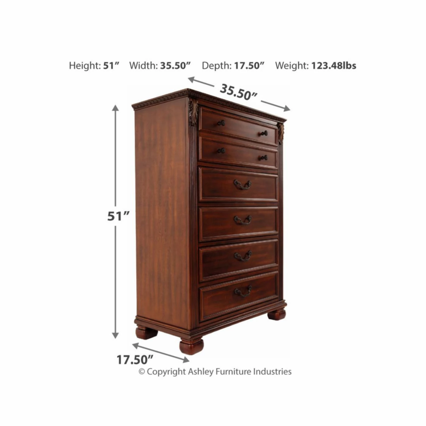 Flash Sale 🎉 Chests Signature Design By Ashley Leahlyn 5 Drawer Chest 🔥 - Image 10