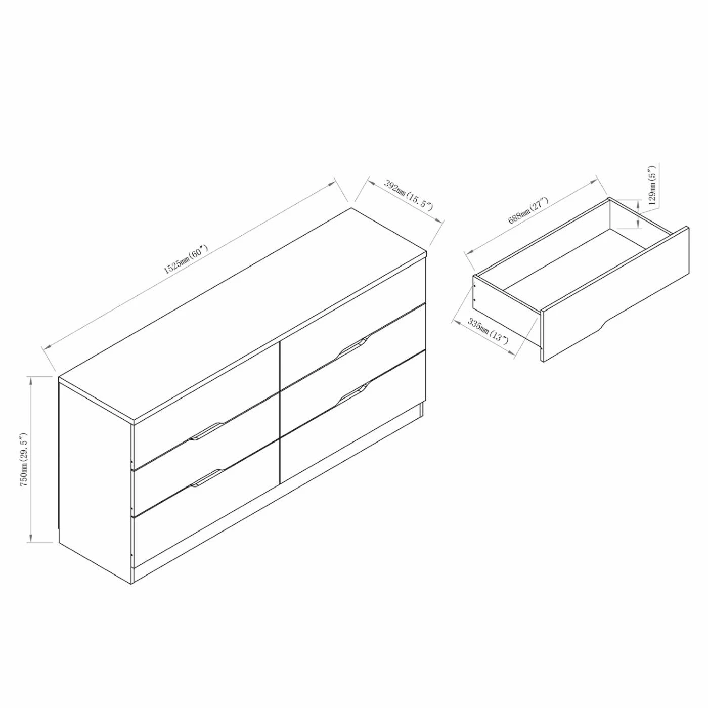 Flash Sale ๐ Dressers Furniture Of America Willeys Contemporary 6-Drawer ๐ Dresser - Red Cocoa ๐งจ - Image 10