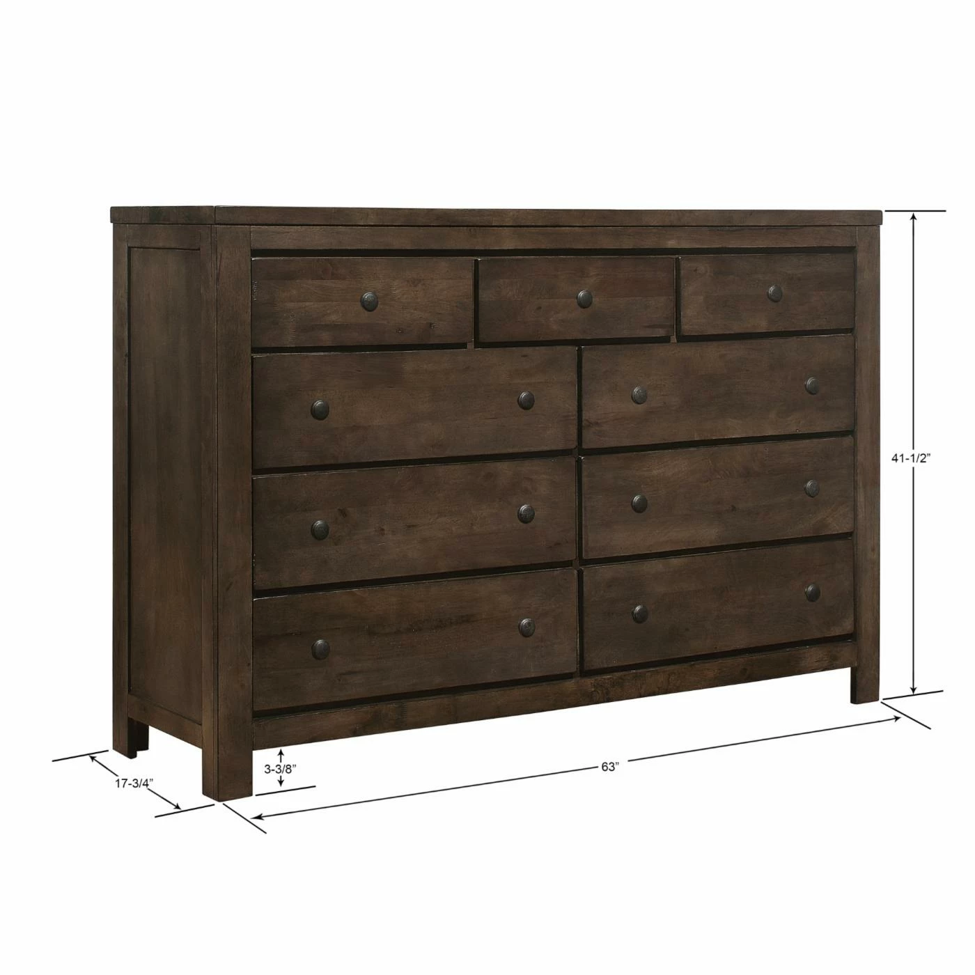 Discount โจ Bedroom ๐ Dressers HN Home Augusta Transitional 9 Drawer ๐ Dresser With Optional Mirror โค๏ธ - Image 3