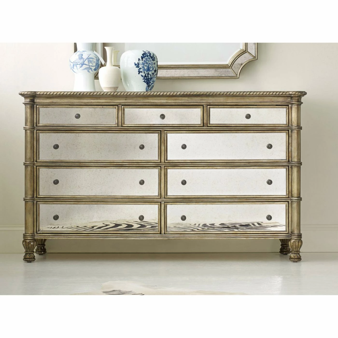 Best Pirce ๐งจ Dressers Hooker Furniture Montage 9 Drawer Mirrored ๐ Dresser ๐ - Image 3