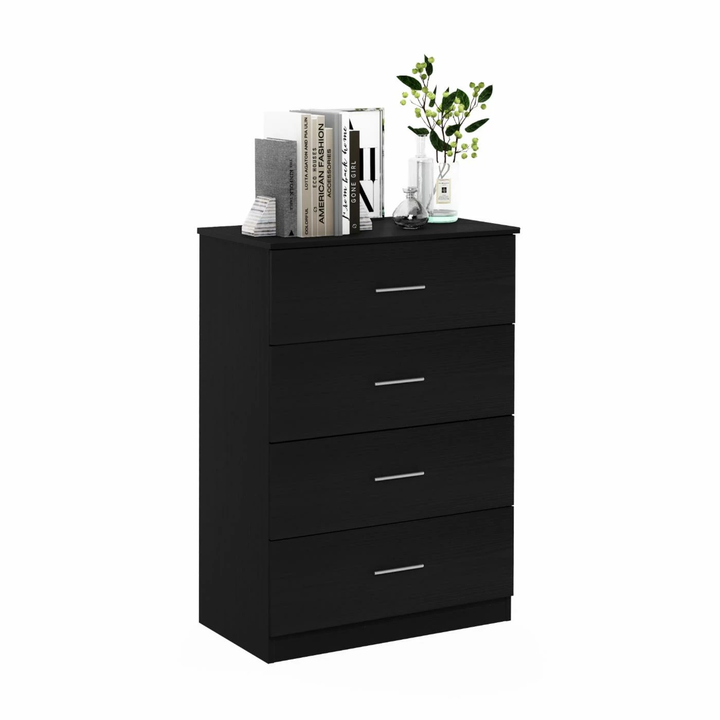 Buy ๐ Chests Furinno Tidur Simple Design 4-Drawer ๐ Dresser With Handle - Americano ๐ฅ - Image 2