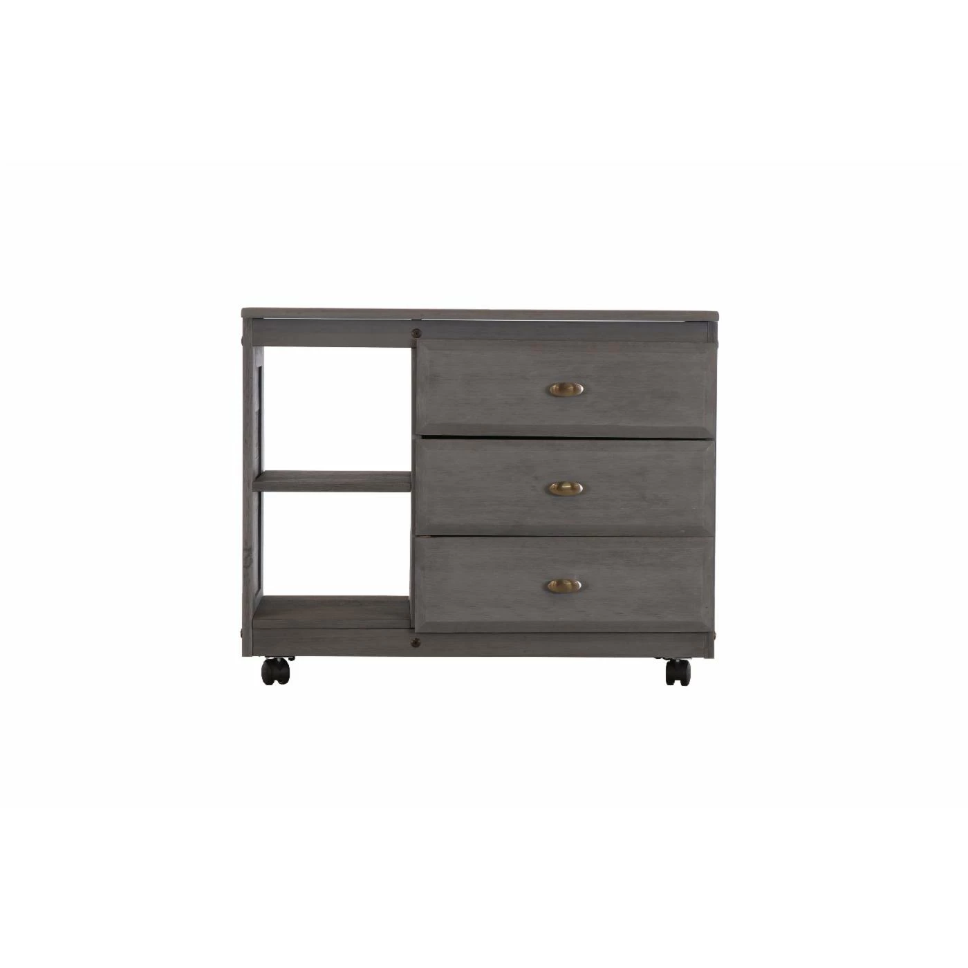 Best Pirce π₯ OS Home And Office Furniture Chests OS Home And Office Charcoal Gray Chest With Three Drawers β¨ - Image 3