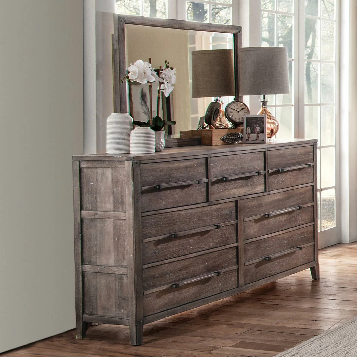 Best Sale ❤️ Dresser Set American Woodcrafters Aurora 7 Drawer 👗 Dresser ⌛ - Image 2