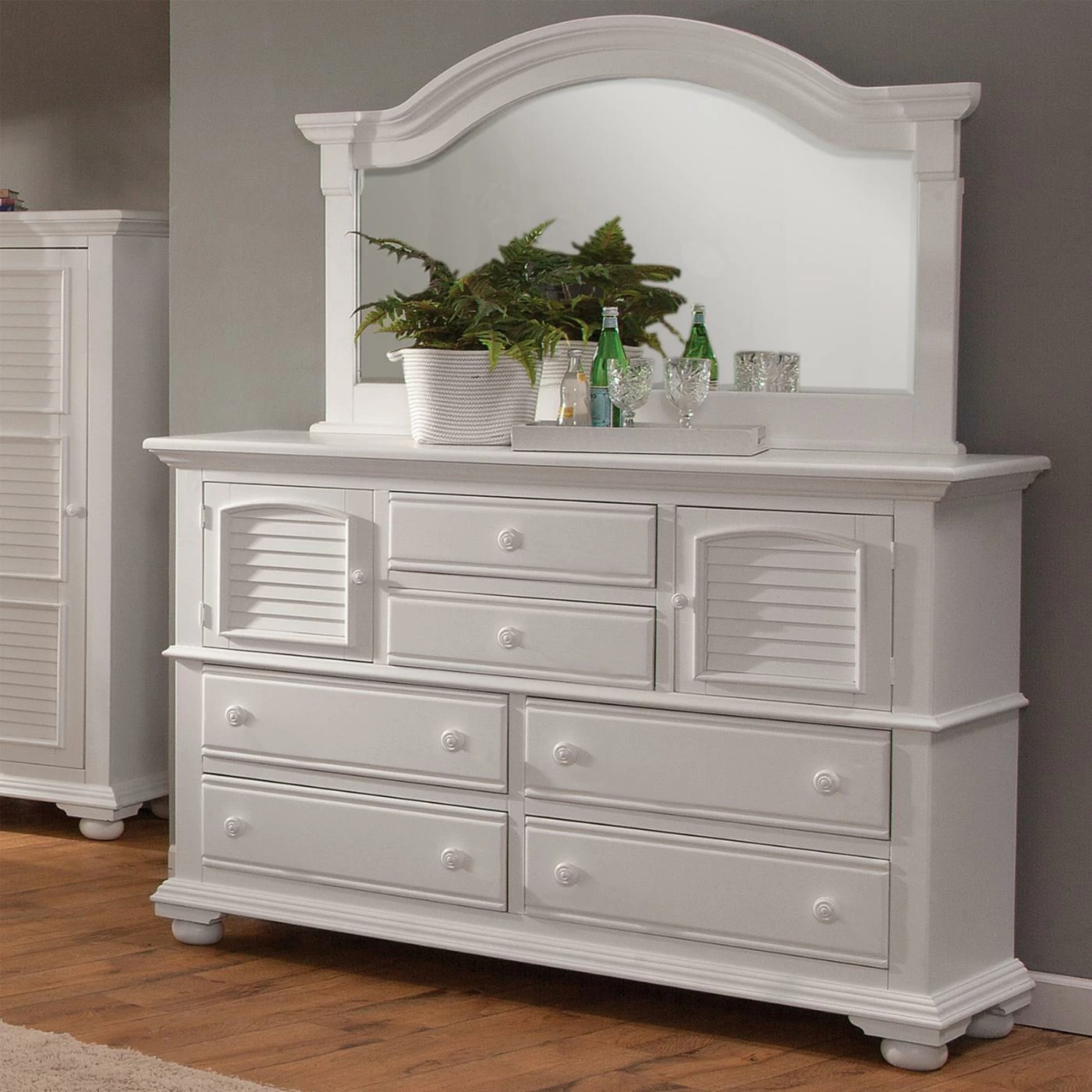 Promo ๐ Bedroom ๐ Dressers American Woodcrafters Cottage Traditions 6 Drawer High ๐ Dresser - Eggshell White ๐งจ - Image 2