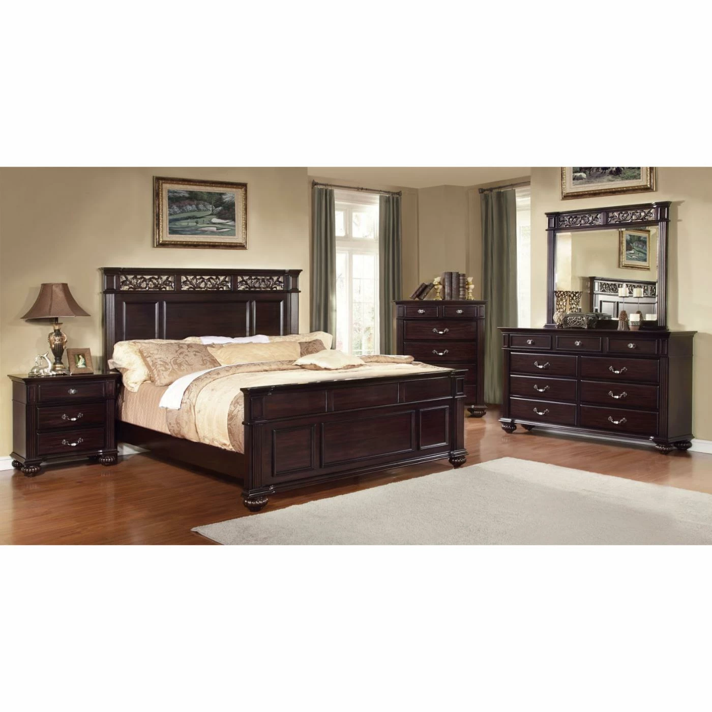 Top 10 โญ Dressers Furniture Of America Poneta Stylish 9 Drawer ๐ Dresser - Dark Walnut ๐ - Image 2
