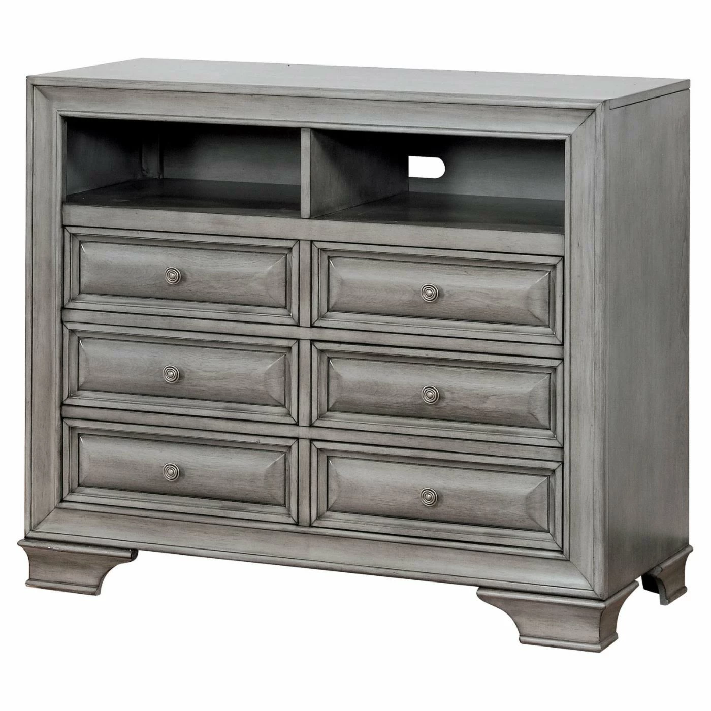 Coupon ๐ฅ Media Chests & ๐ Dressers Furniture Of America Damien Wooden 6 Drawer Media Chest โ - Image 2