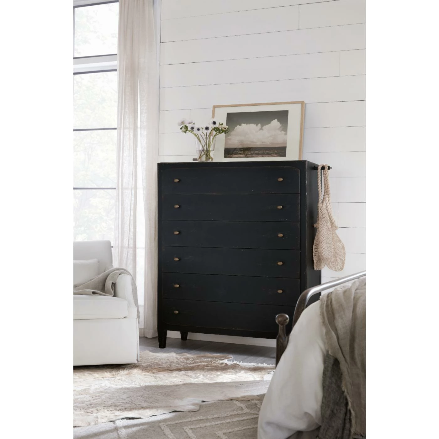 Outlet π Chests Hooker Furniture Ciao Bella Six-Drawer Chest- Black π - Image 2