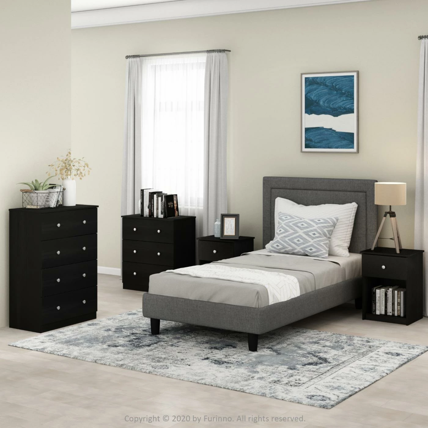 Outlet ⭐ Chests Furinno Tidur Simple Design 4-Drawer 👗 Dresser, Americano 🔥 - Image 2