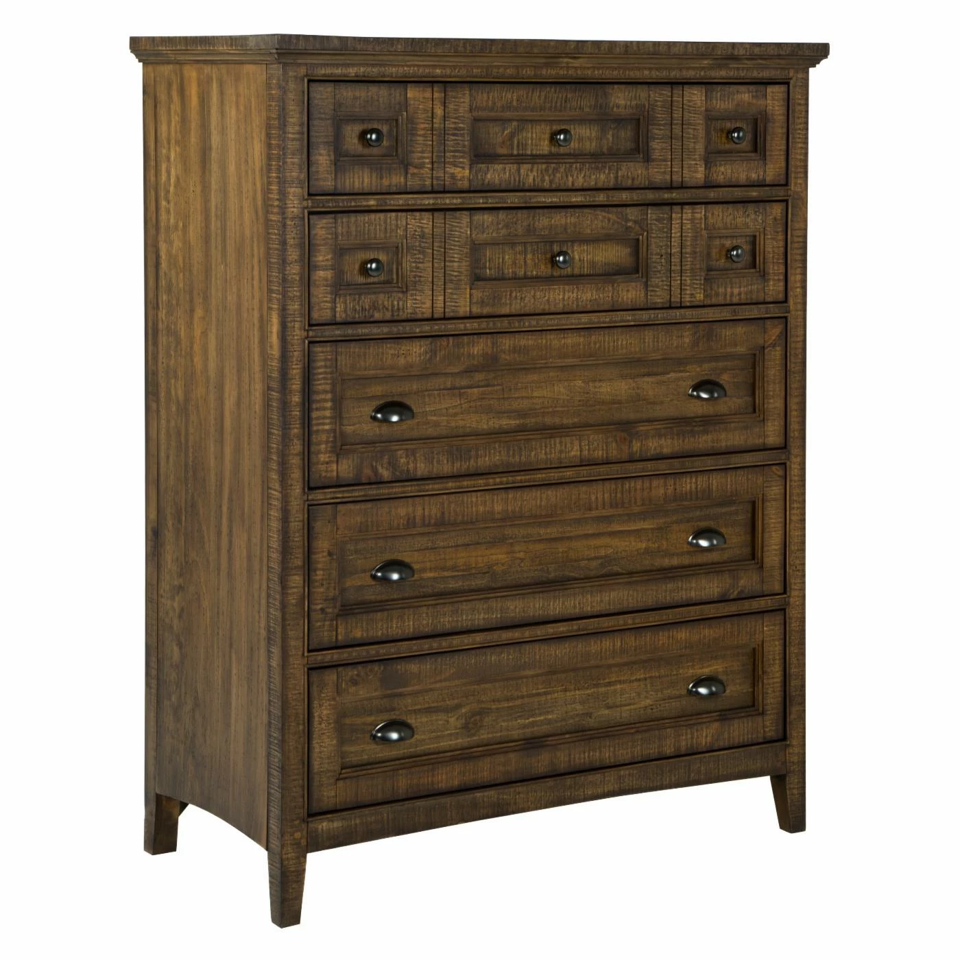 Discount โจ Chests Magnussen Bay Creek Relaxed Traditional Toasted Nutmeg 5 Drawer Chest ๐งจ - Image 2