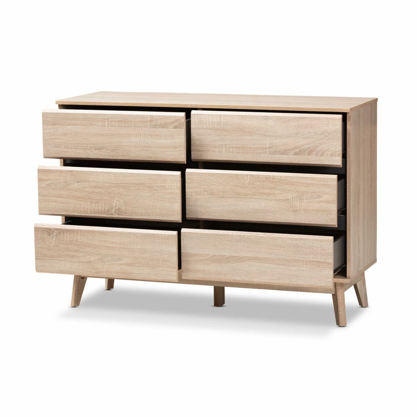 Buy ๐ฅฐ Dressers Baxton Studio Miren Mid-Century Modern 6 Drawer ๐ Dresser ๐งจ - Image 2