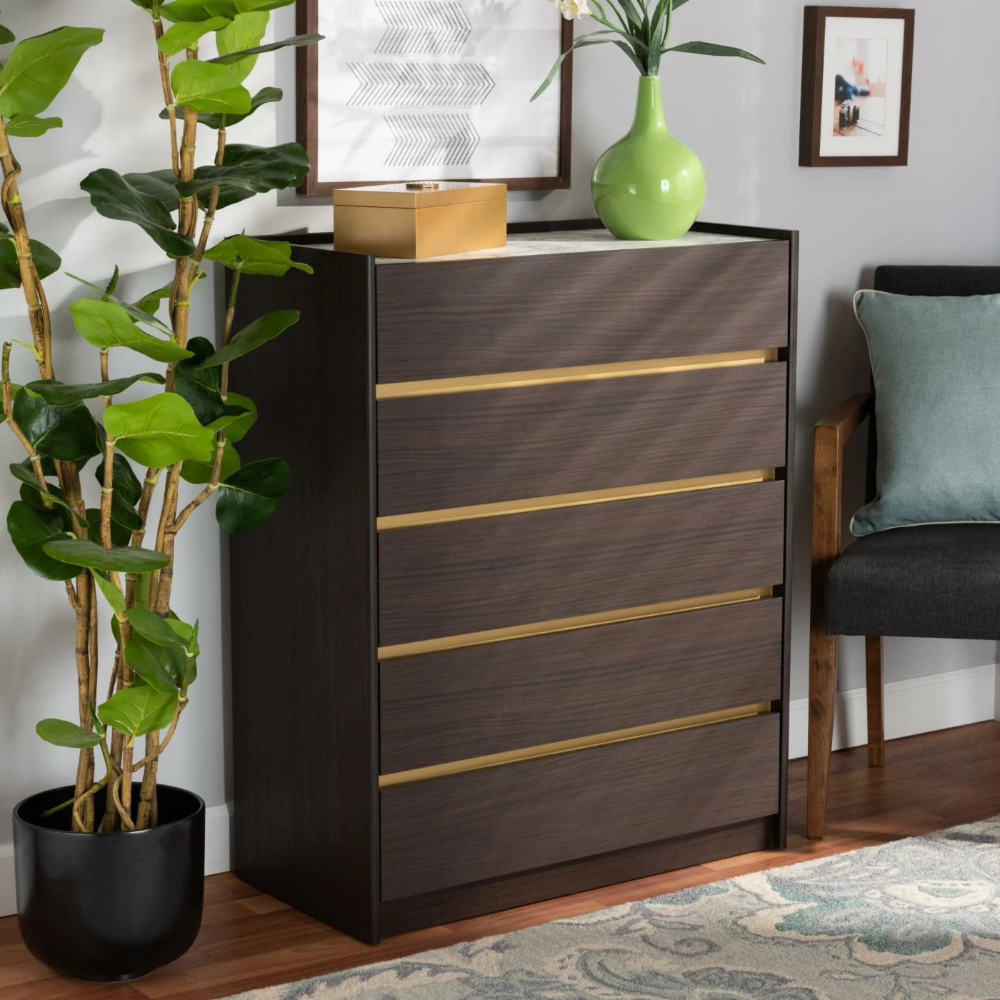 Best Sale π€© Baxon Studio π Dressers Baxton Studio Walker Bedroom Chest π€© - Image 2