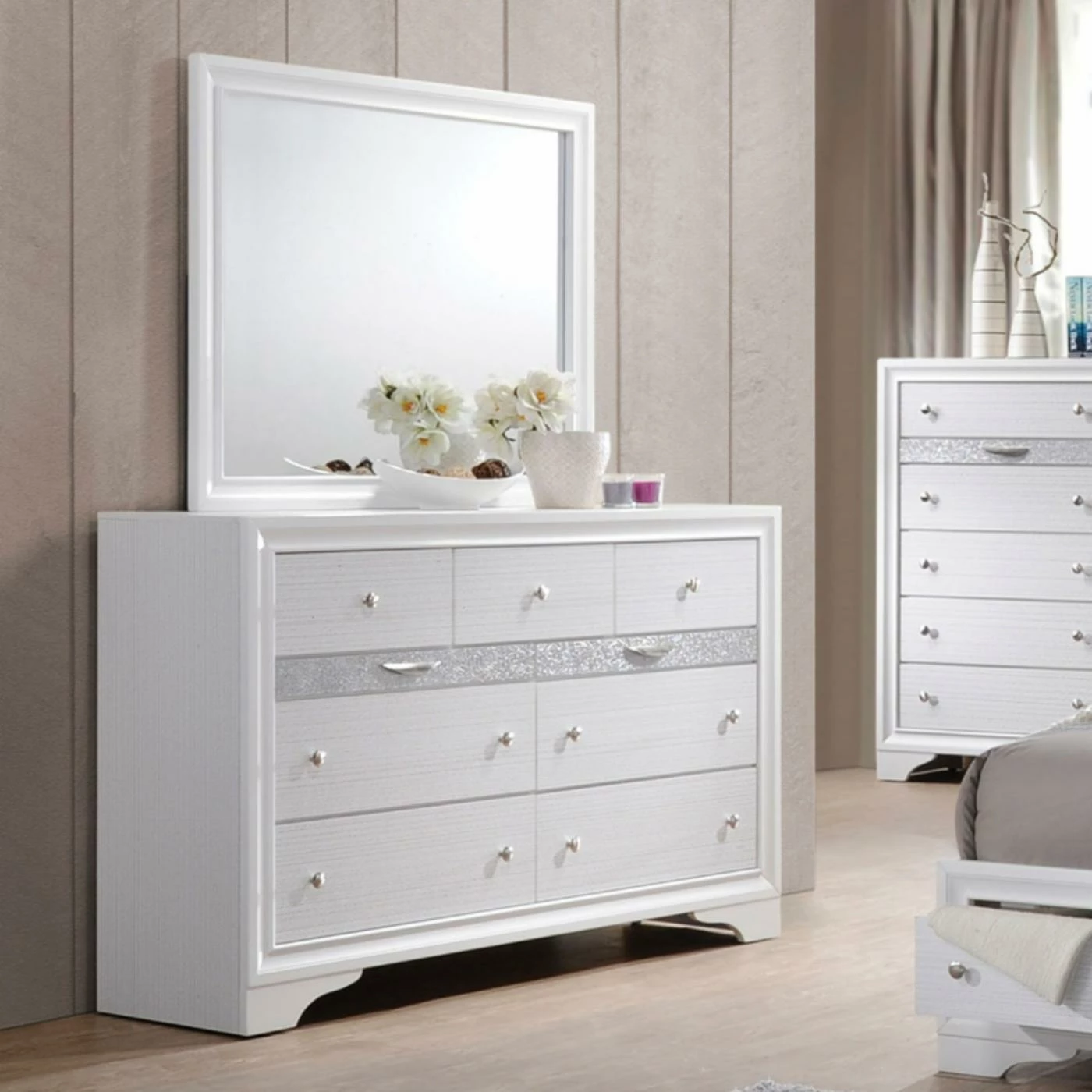 Best Sale ๐ Dressers Acme Furniture Naima 7 Drawer ๐ Dresser With Optional Mirror ๐ฅฐ