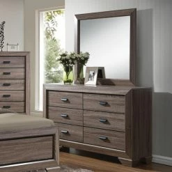 Best reviews of 🛒 Dressers Acme Furniture Lyndon Weathered Gray Grain 6 Drawer 👗 Dresser With Optional Mirror 😀