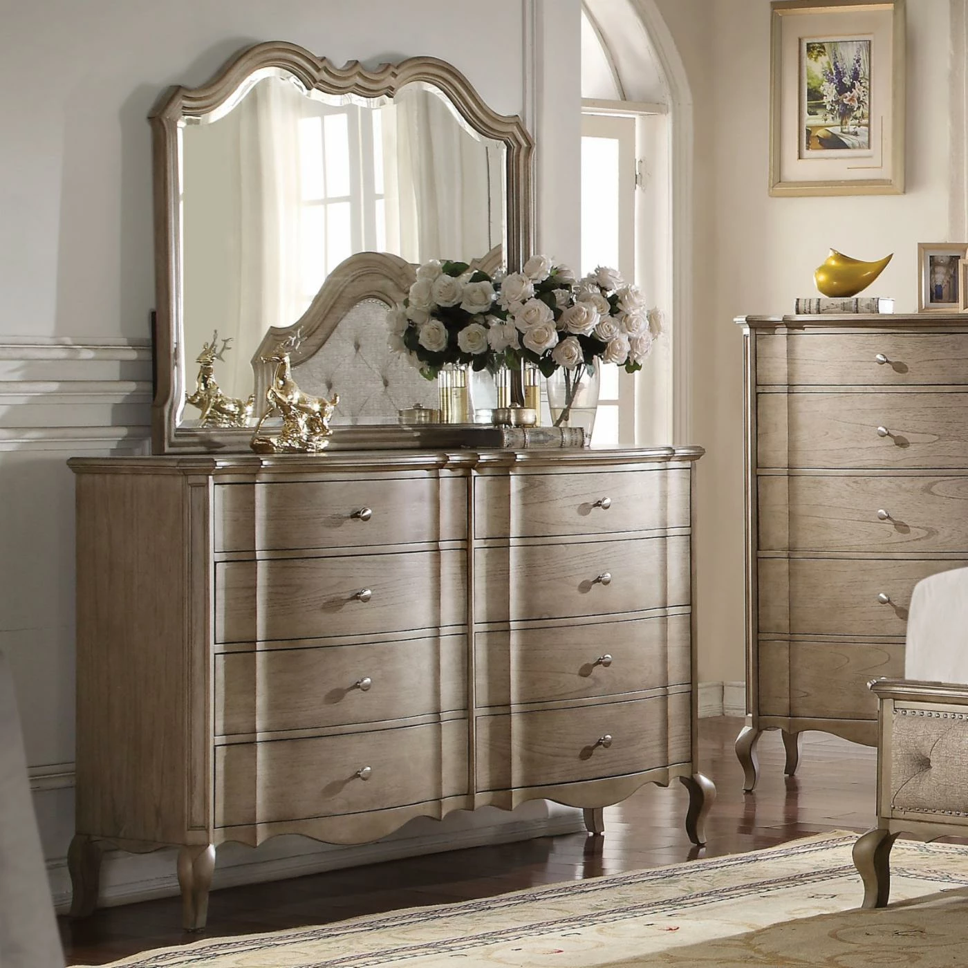 Promo ๐ฅฐ Dressers Acme Furniture Chelmsford Antique Taupe 8 Drawer ๐ Dresser With Optional Mirror ๐ฅฐ