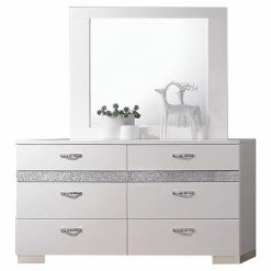 Budget 👏 Dressers Acme Furniture Naima II 6 Drawer 👗 Dresser With Optional Mirror 😀