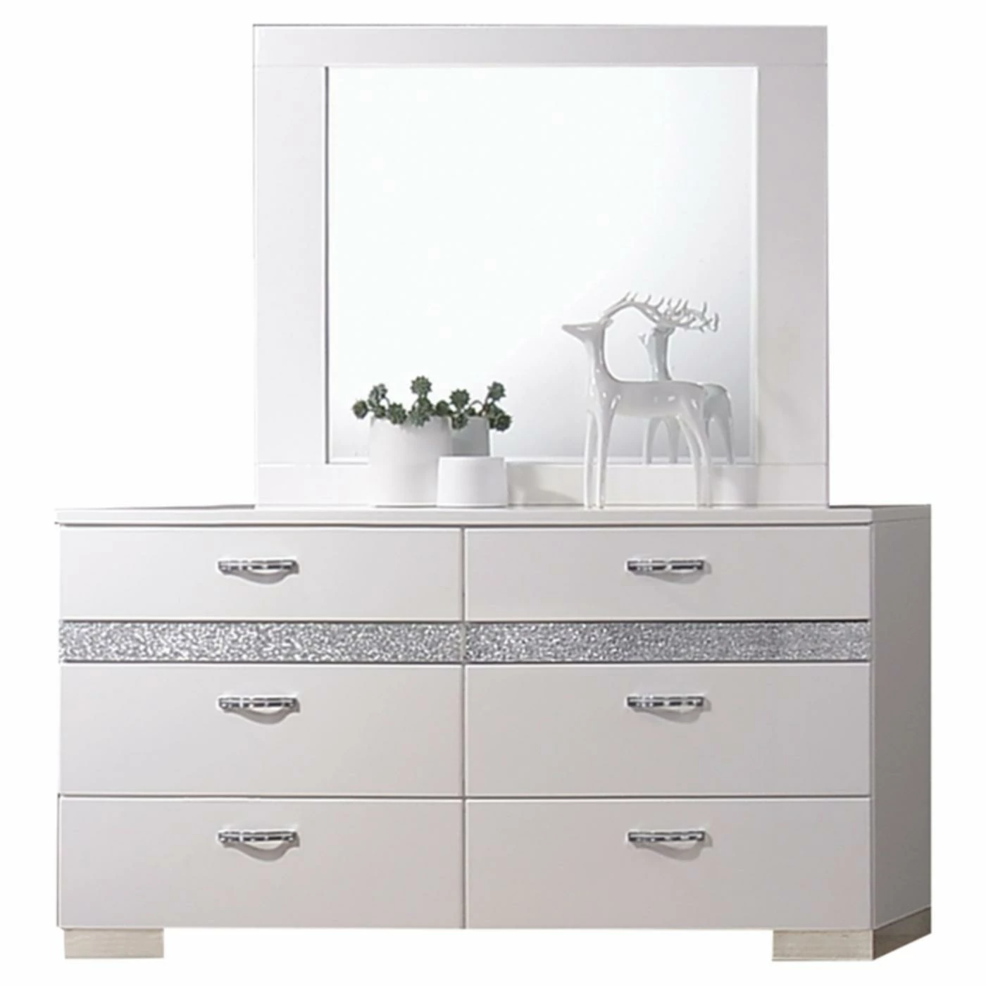 Budget π Dressers Acme Furniture Naima II 6 Drawer π Dresser With Optional Mirror π