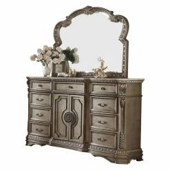 Cheap ⌛ Dressers Acme Furniture Northville 9 Drawer Marble Top 👗 Dresser With Optional Mirror 🎁