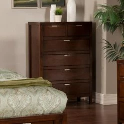 Best Pirce 🔔 Chests Alpine Furniture Carmel 6-Drawer Chest - Espresso ❤️