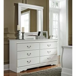 Deals ⌛ Dressers Signature Design By Ashley Anarasia 6 Drawer 👗 Dresser With Optional Mirror ✔️
