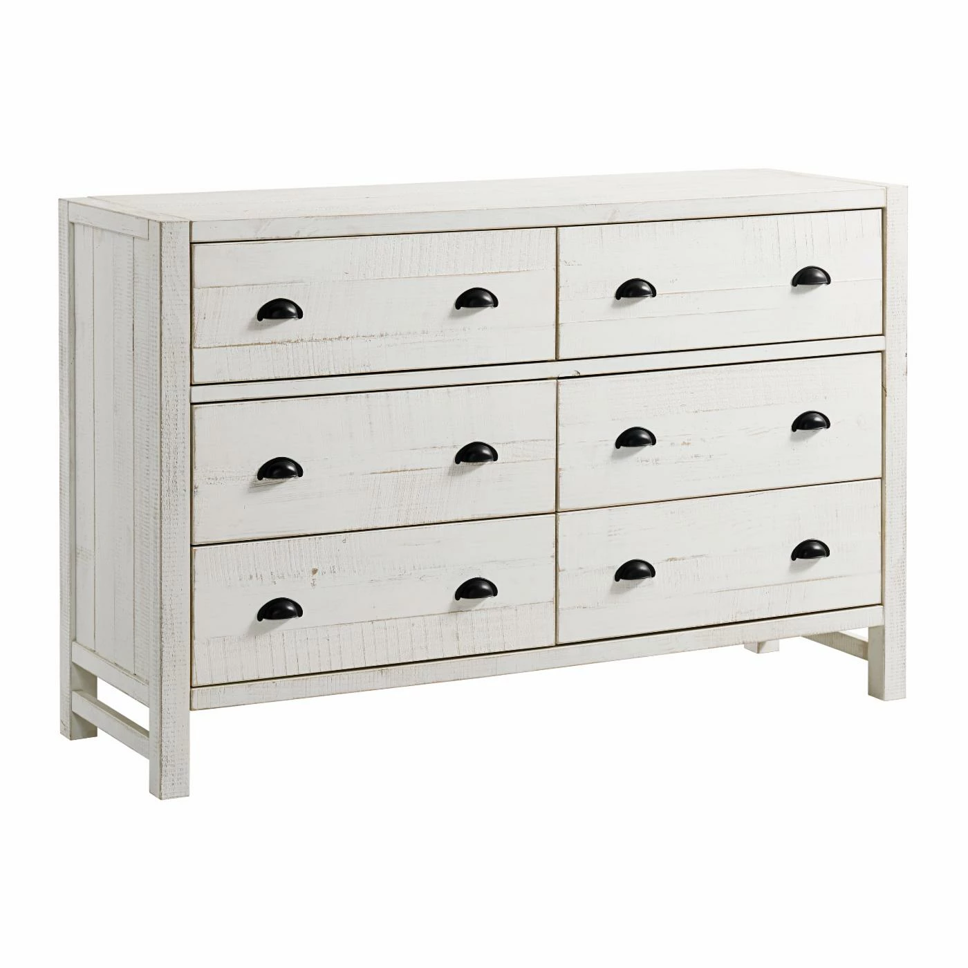Discount π Dressers Alaterre Furniture Windsor 6-Drawer Double π Dresser - Driftwood White π