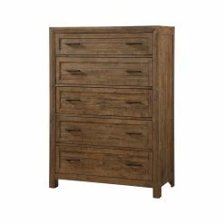 Hot Sale 🎉 Chests HN Home Crescent Modern Farmhouse 5 Drawer Bedroom Chest 😀