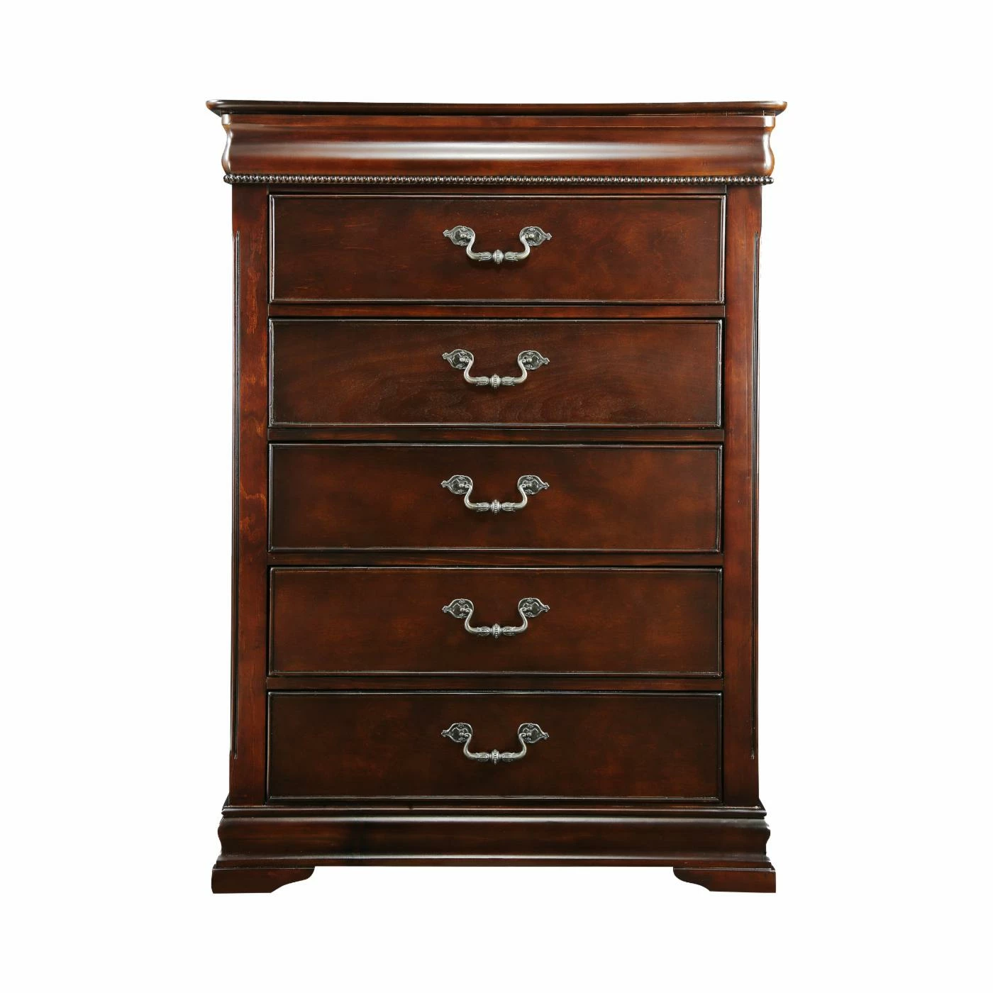 Deals ๐ Chests Furniture Of America Grand Central 5 Drawer Chest - Cherry ๐