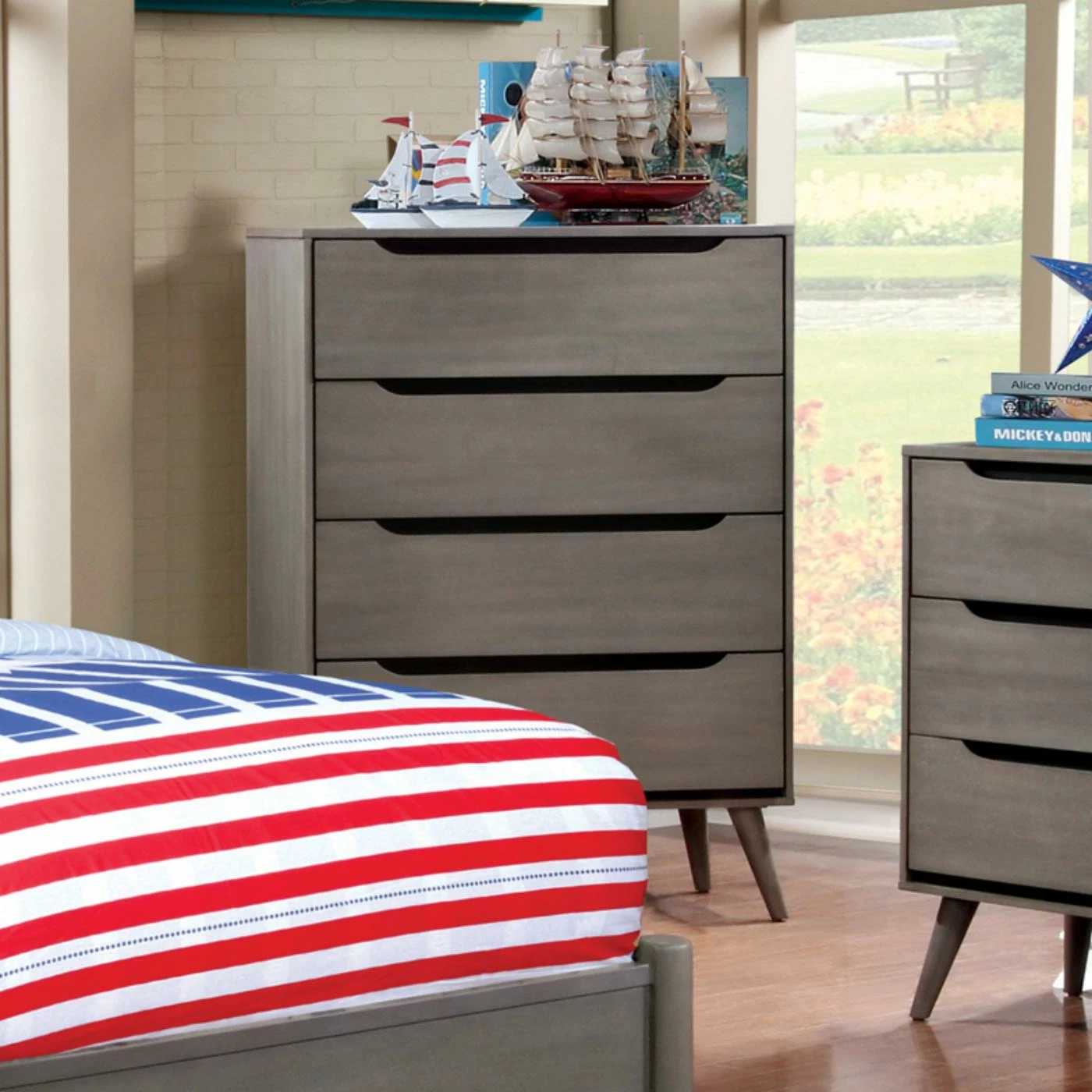 New โ๏ธ Chests Furniture Of America Adina Mid Century Modern 4 Drawer Chest ๐งจ