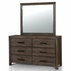 Best deal 🔥 Dressers Furniture Of America Wiley Rustic 6 Drawer 👗 Dresser And Mirror Set 👍