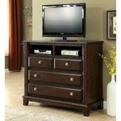 Best reviews of 🔔 Media Chests & 👗 Dressers Furniture Of America Millard 4 Drawer Media Chest ⭐