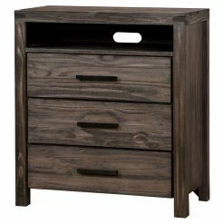Wholesale ๐ Media Chests & ๐ Dressers HN Home Auburn Modern Farmhouse Rustic 3 Drawer Media Chest ๐