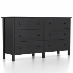 Best Sale 🎉 Dressers Furniture Of America Unionville Transitional 6-Drawer 👗 Dresser - Black 😉
