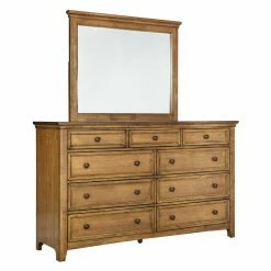 Buy 🥰 Dressers HumbleNest Henderson Farmhouse / Cottage 9 Drawer 👗 Dresser With Optional Mirror 🔔