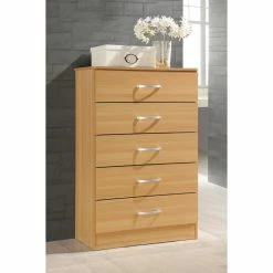 Top 10 ๐ฅฐ Chests Hodedah Imports Wooden 5 Drawer Chest ๐งจ