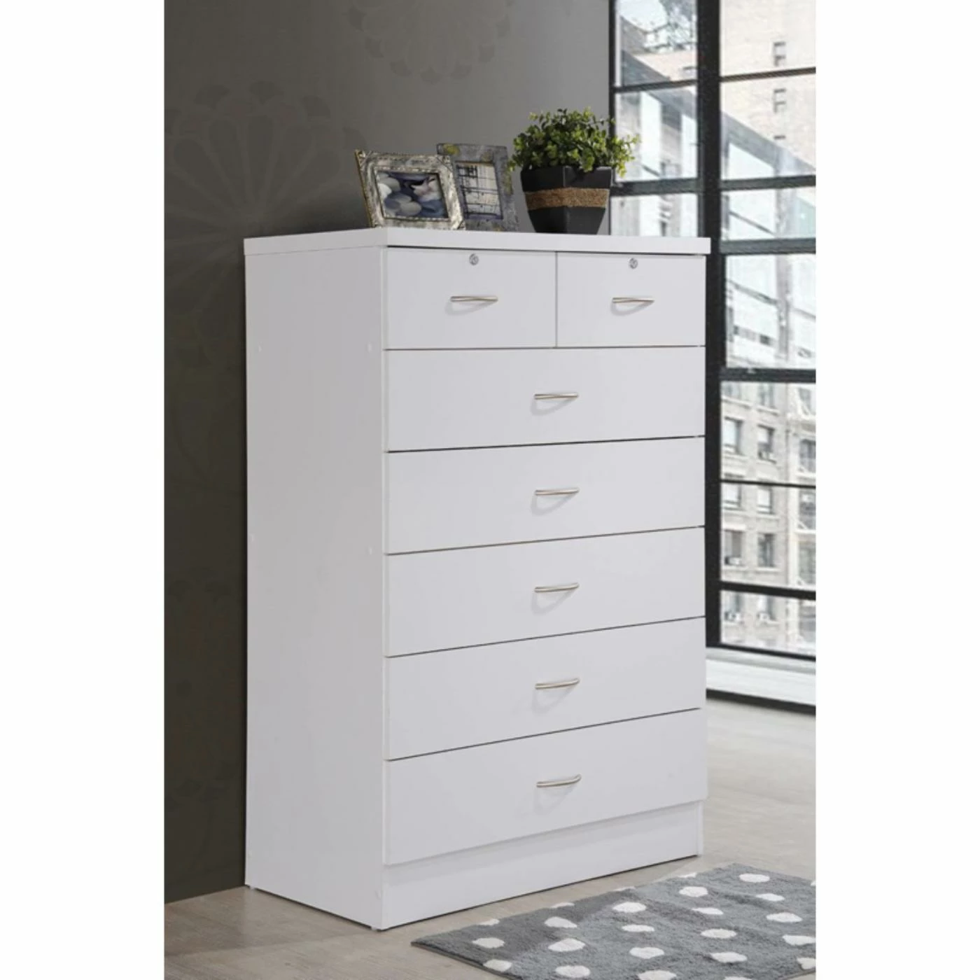 Best Sale π Chests Hodedah Imports 7 Drawer Chest With Locks π―