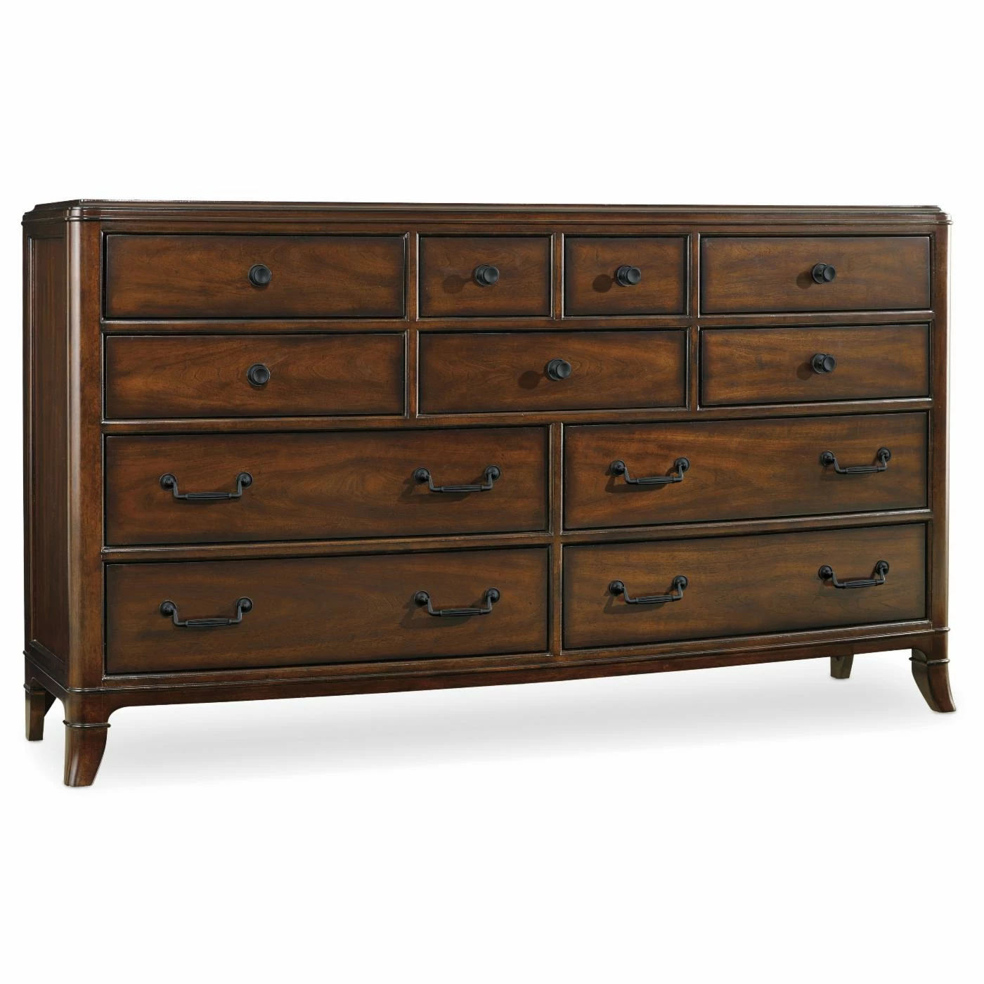 Wholesale 🎁 Hooker Furniture Bedroom 👗 Dressers Hooker Palisade 11 Drawer 👗 Dresser - Walnut 🔥