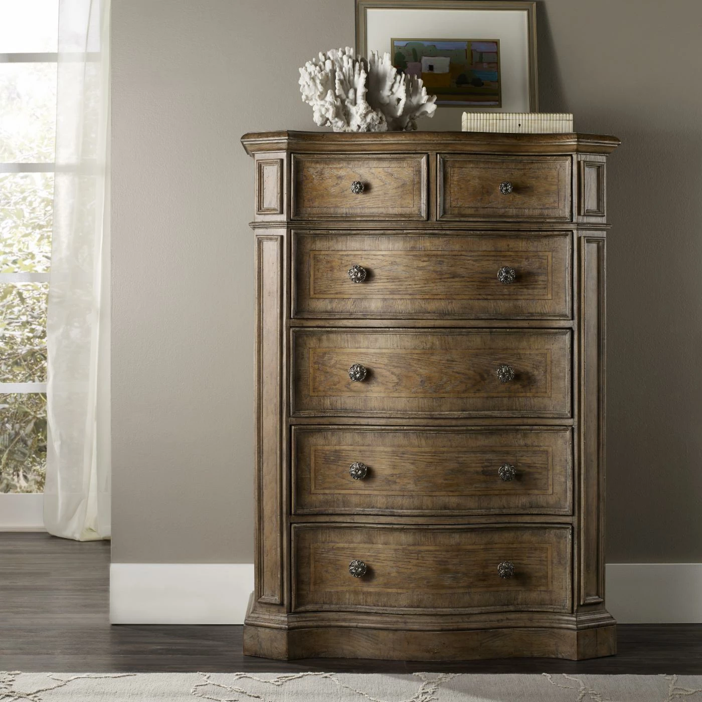 Cheap π€© Chests Hooker Furniture Solana 6 Drawer Chest - Natural π