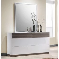Best Sale 🎉 J&M Furniture 👗 Dressers J&M Furniture Sanremo 6 Drawer 👗 Dresser And Mirror 😍