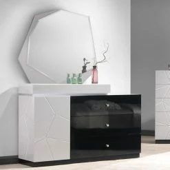 Promo 😉 J&M Furniture 👗 Dressers J&M Furniture Turin 3 Drawer 👗 Dresser And Mirror 🛒