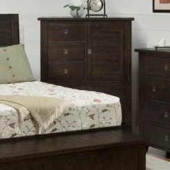 Hot Sale 😉 Gentlemens Chests Jofran Kona Grove 5-Drawer Chest With Door 💯